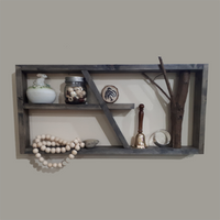 Abstract Wooden Shadow Box