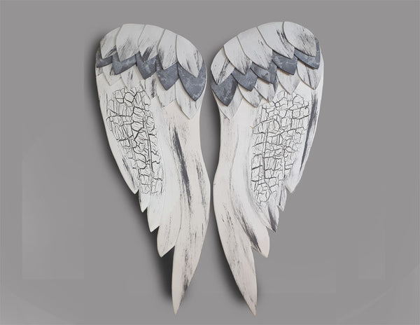 White Handmade Angel Wings